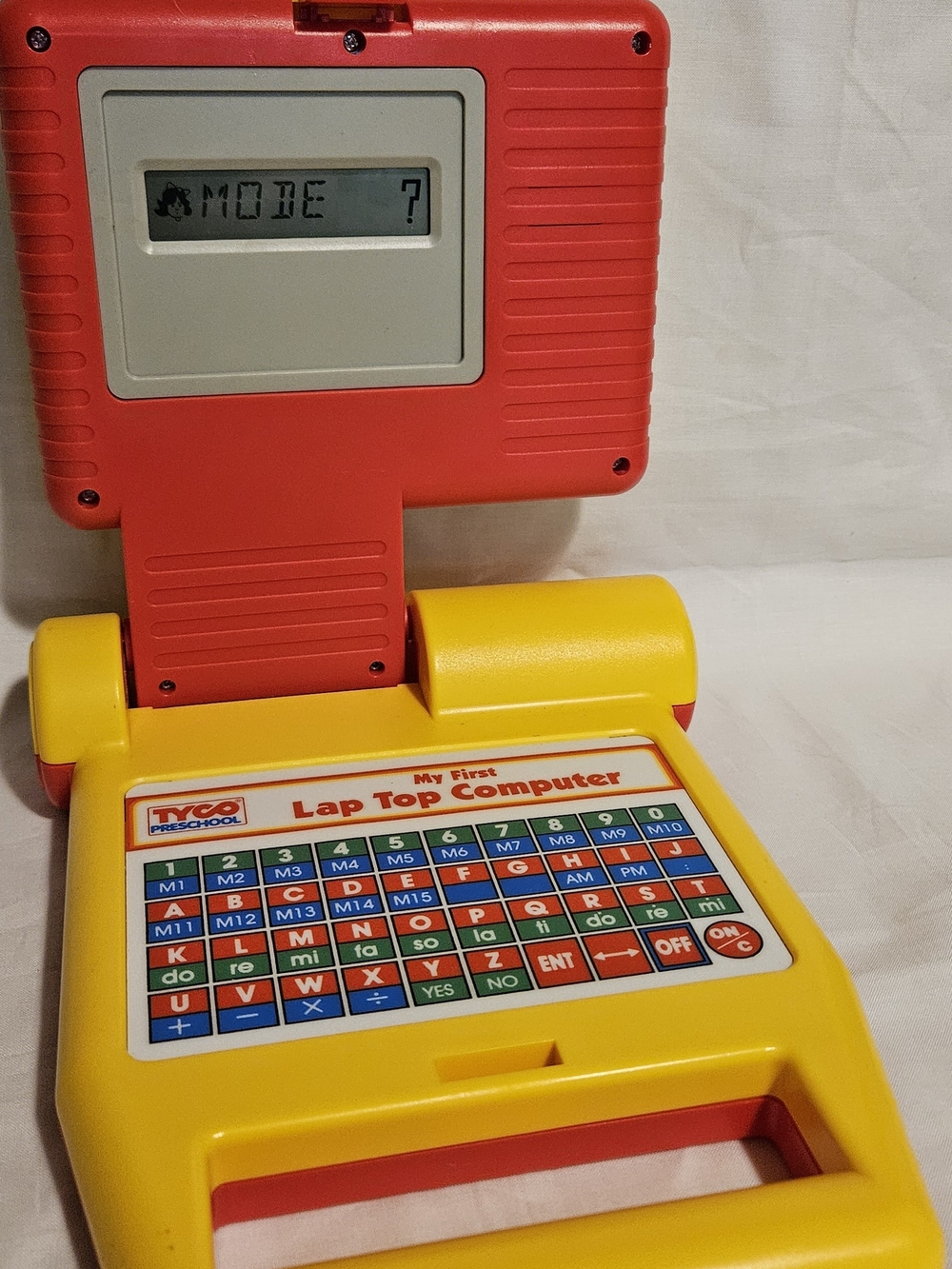 Vintage 1992 Tyco My First Lap Top Computer Kids Toy
